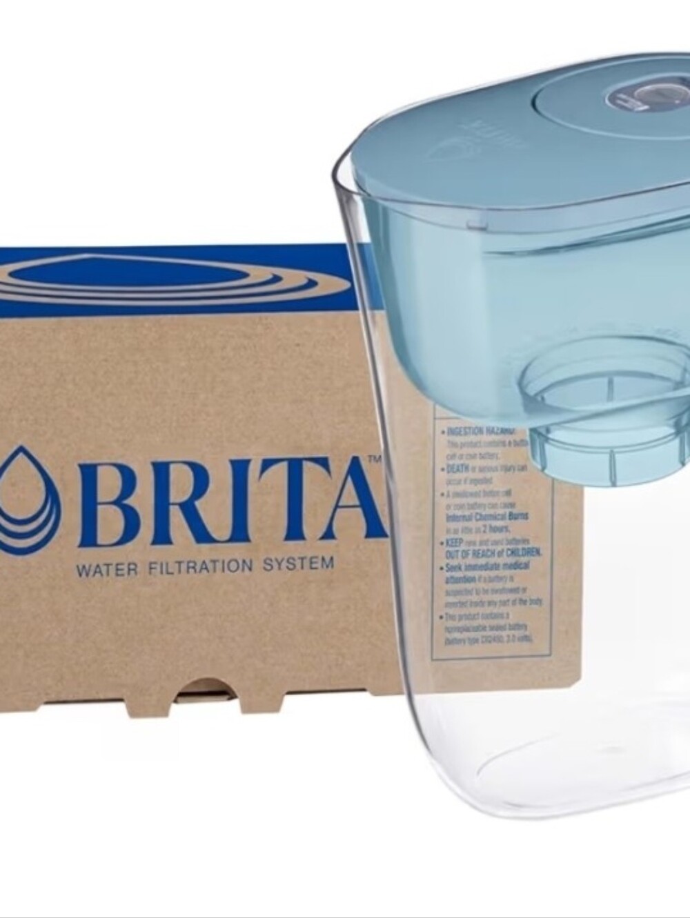 BRITA Elite White Water Filter Pitcher - Clear Reservoir 6 cup